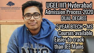 IIIT Hyderabad UGEE Examination for Btech + MS 5 year Dual Program || UGEE Mode complete analysis