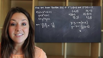 Finding the linear function given two points on its inverse (KristaKingMath)