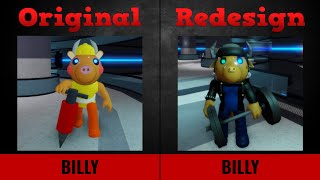 Piggy Skin Redesigns vs Original Characters Official