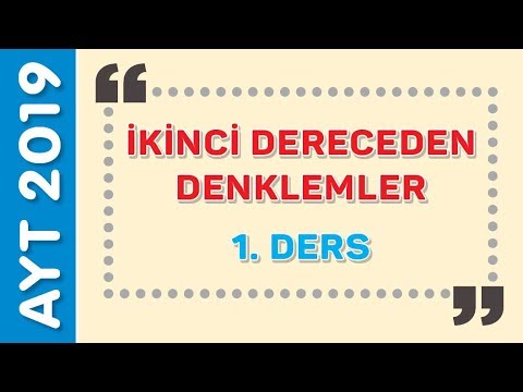 İKİNCİ DERECEDEN DENKLEMLER 1- EMRAH HOCA