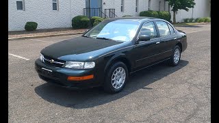 4K Review 1997 Nissan Maxima 12K Miles Collectible Condition Virtual Test-Drive & Walk-around
