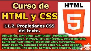 Curso de HTML y CSS. 11.2. Propiedades CSS del texto.