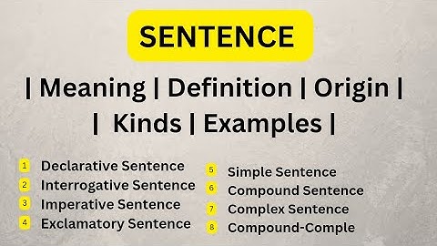 🔴What is a Sentence? | Definition, Types & Examples | English Grammar for Beginners