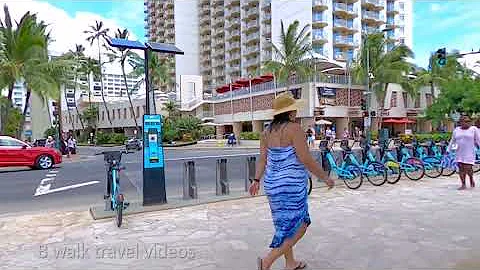 [4K] WALKING LIFE WAIKIKI BEACH  Hawaiian Ala Moana Honolulu Hawaii NIGHT 2022 Walking Tour & Travel