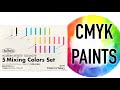 Holbein Designer Gouache Review and Demo | Painting a Color Wheel Using CMY