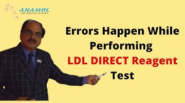 Errors in LDL DIRECT Reagent Test-In English