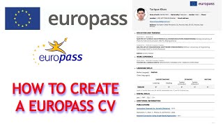 How to Create a Europass CV - Step by Step Guide on How to Create a Europass CV