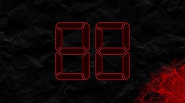 Countdown from 88 to 0 in RED
