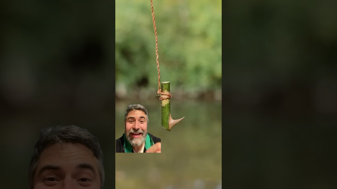 Con este TRUCO de SUPERVIVENCIA, se PUEDE PESCAR❓🤔| #supervivencia #bushcraft