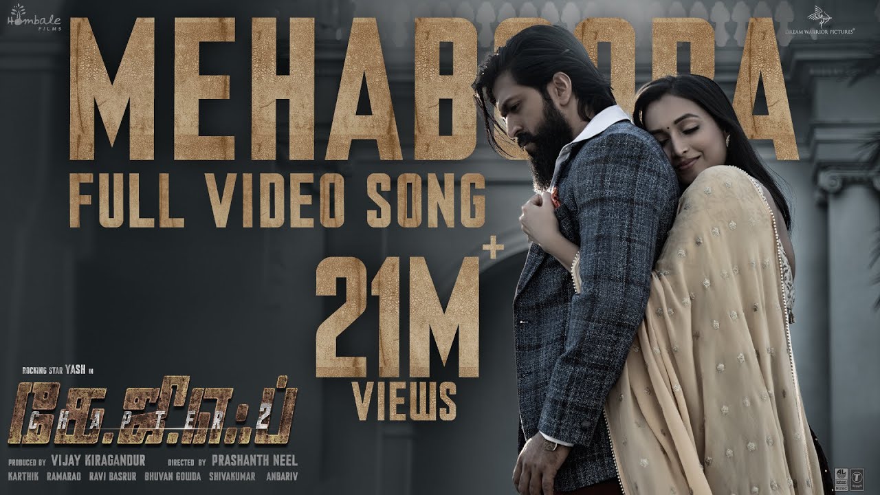 Mehabooba Video Song (Tamil) | KGF Chapter 2 | RockingStar Yash | Prashanth Neel | Ravi Basrur