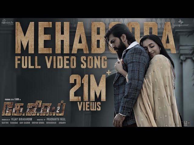 Mehabooba Video Song (Tamil) | KGF Chapter 2 | RockingStar Yash | Prashanth Neel | Ravi Basrur class=