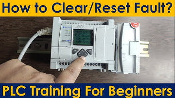 How to Reset Fault in MicroLogix1100 PLC? | How to Clear Minor Fault in PLC? | in Hindi