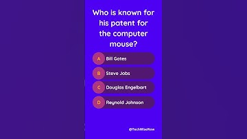 🐭 Who Invented the Computer Mouse? | #viral #education #quiztime #gkquiz