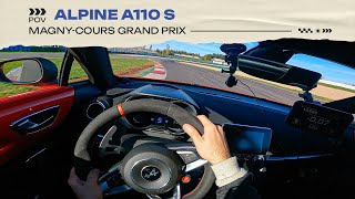 POV | ALPINE A110 S | HOTLAP | MAGNY-COURS by Romain Monti POV 3,758 views 9 months ago 2 minutes, 37 seconds