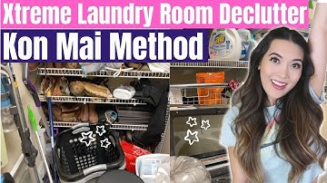 LAUNDRY ROOM DECLUTTER & ORGANIZE | Decluttering Years of Hoarding | Mai Zimmy Decluttering