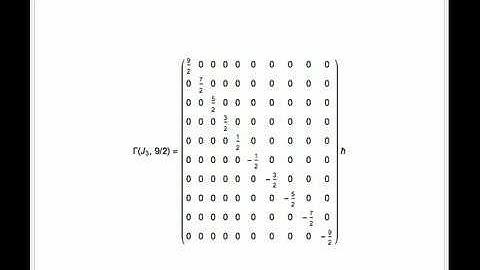 Quantum Angular Momentum Matrices