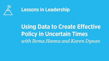 Using Data to Create Effective Policy in Uncertain Times