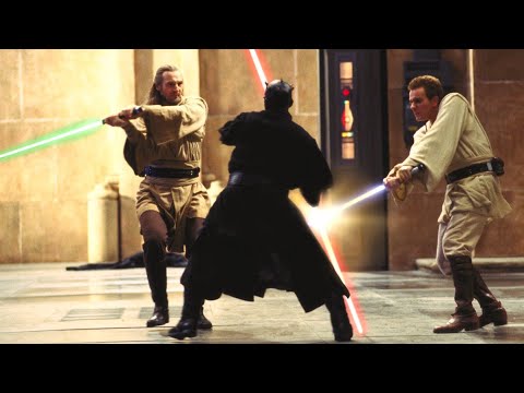 Qui-Gon Jinn x Obi-Wan Kenobi Vs Darth Maul - Star Wars: The Phantom Menace