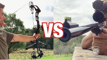Compound Bow vs 22lr?? Long range!