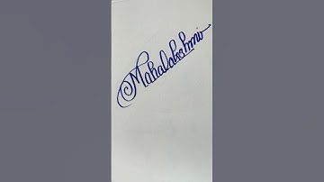 mahalakshmi Signature #mahalakshmi #trending #signature #reels #calligraphy #tiktok #youtube #yt