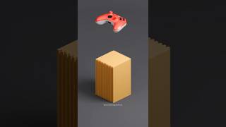 Satisfying Blender Simulation 1000kg Xbox Controller! #satisfying #blender #animation