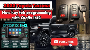 How to program new key on 2022 Toyota Tacoma with Otofix IM2 Scanner!