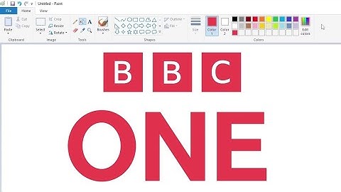 How to draw the BBC One logo using MS Paint | How to draw on your computer