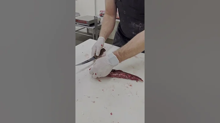 Trimming a deer tenderloin. 🔪🦌 #shorts