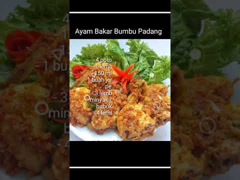 Petunjuk Memasak RESEP AYAM BAKAR BUMBU PADANG  #shorts Yang Enak