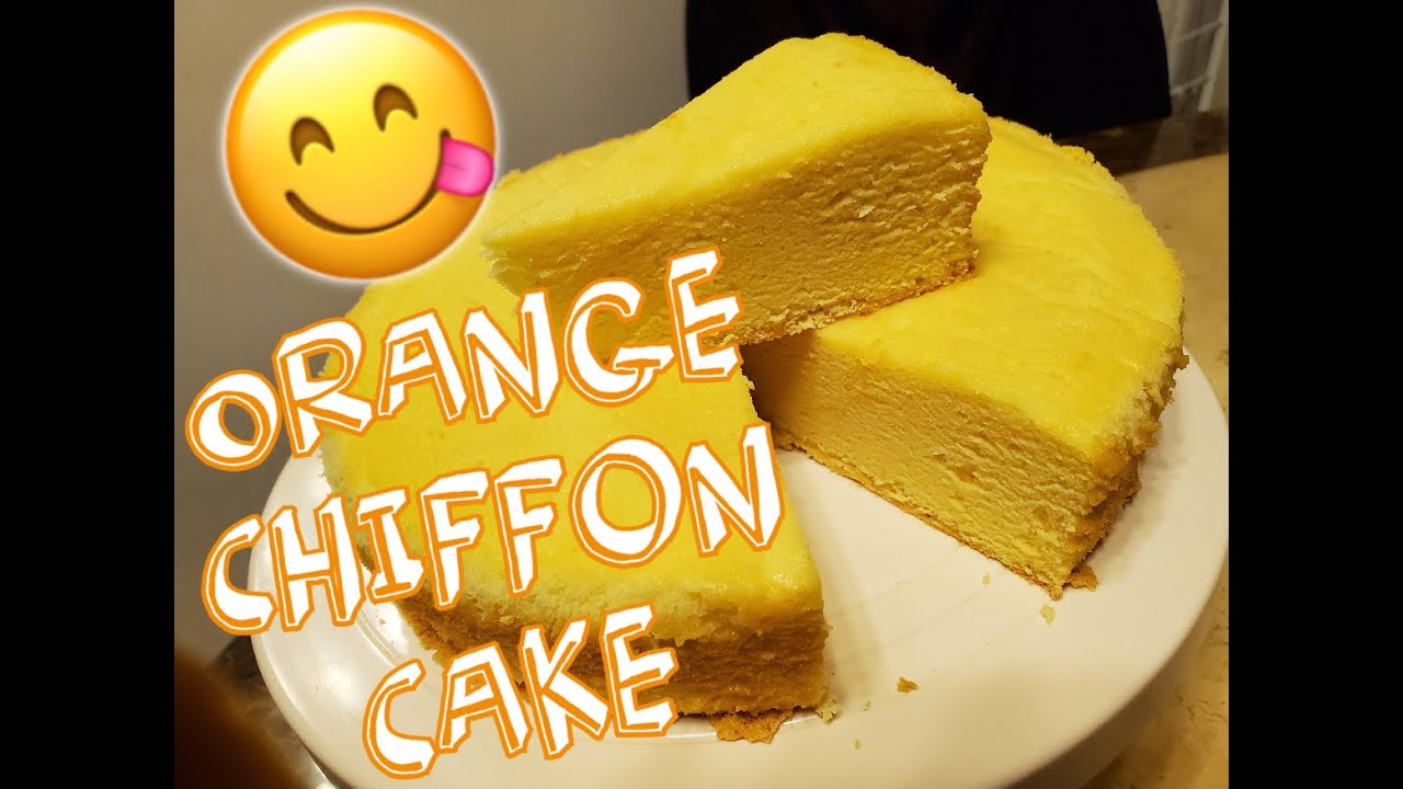 Orange Chiffon Cake Recipe YouTube