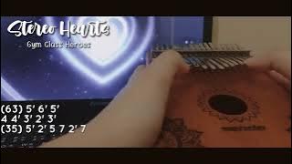 Download lagu Stereo Hearts - Gym Class Heroes (Kalimba Cover With Tabs)