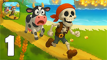 Pirate Farm - Gameplay Walkthrough Part 1 - Manage Your Pirate Farm (iOS, Android)