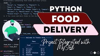 Python Zomato Food Delevery Project with Source Code.|| Python Project|| #python