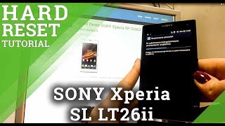 Hard Reset SONY Xperia SL LT26ii