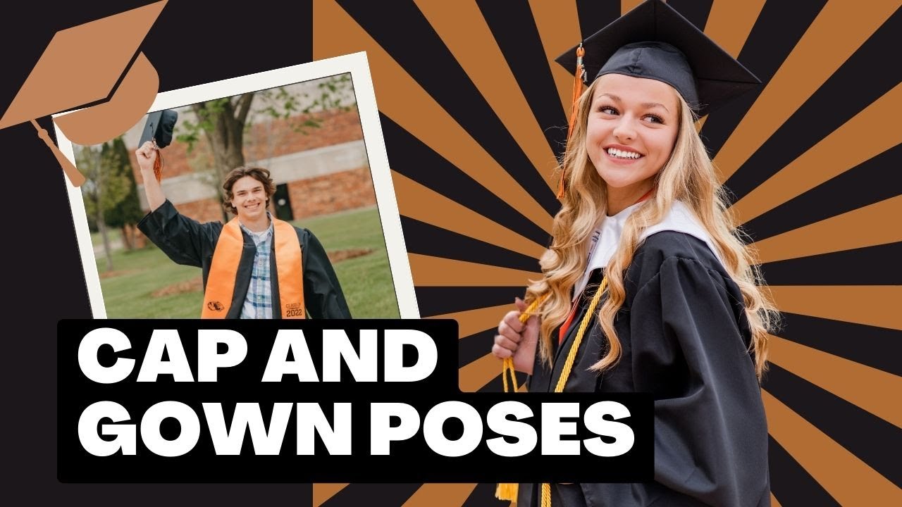 Cap and Gown Graduation Poses for Guys and Girls - YouTube