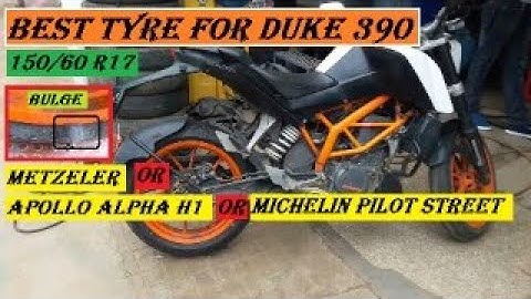 Best Tyre Reviews for Duke 390 | Metzeler | Apollo Alpha H1 | Michelin Pilot street | Tyre change