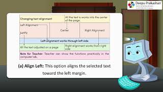 Topic- 5 : Changing Text Alignment | Chapter-2 | Cyber Data with AI | Class-4 (CBSE)