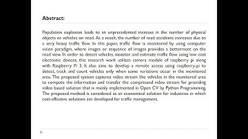 Real Time Vehicle Detection, Tracking and Counting Using Raspberry-Pi.