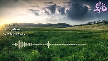 القارئ يوسف العيدروس ماتيسر من سورة الانعام🎧❤