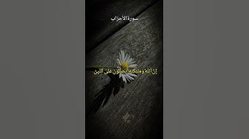 من صلى عليّ واحدة صلى الله عليه بها عشرا.#سورة_الأحزاب