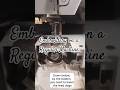 Sewing Hack! 🤫 Embroidery on a Regular Machine - Easy Trick! | ASMR Shorts #shorts #EmbroideryHack