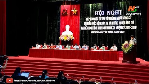 Ứng cử viên đại biểu Quốc Hội và HĐND tỉnh tiếp xúc cử tri tại TP. Tam Điệp