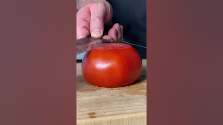 How to cut thin Tomato slices