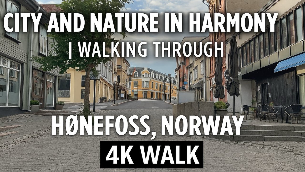 Hønefoss in Summer: City and Nature Walk