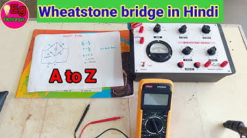 𝐖𝐡𝐞𝐚𝐭𝐬𝐭𝐨𝐧𝐞 𝐛𝐫𝐢𝐝𝐠𝐞 𝐩𝐫𝐚𝐜𝐭𝐢𝐜𝐚𝐥 𝐢𝐧 𝐡𝐢𝐧𝐝𝐢 | 𝐌𝐞𝐚𝐬𝐮𝐫𝐞𝐦𝐞𝐧𝐭 𝐨𝐟 𝐌𝐞𝐝𝐢𝐮𝐦 𝐑𝐞𝐬𝐢𝐬𝐭𝐚𝐧𝐜𝐞| 𝐈𝐓𝐈 |@Electrical_guru21​