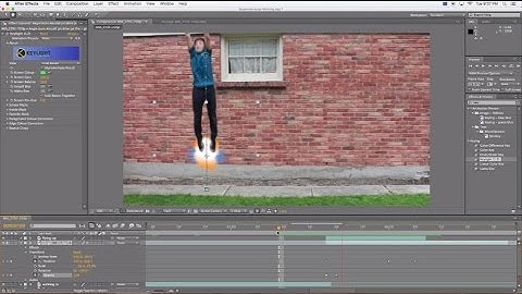 After Effects Tutorial: Superman Jump Part 2, Adding Rocket Exhaust