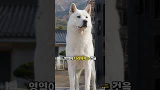 진돗개가 눈비 오는 날에도 마당을 고집하는 이유 #진도개