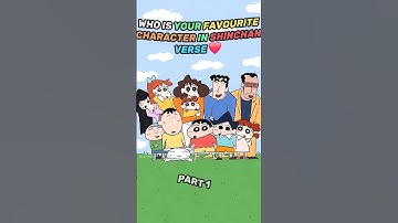 WHO IS YOUR FAVOURITE CHARACTER IN SHINCHAN VERSE❤️😍#anime #shinchan #subscribe #shorts #favorite