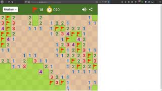 Google minesweeper medium in 33 seconds