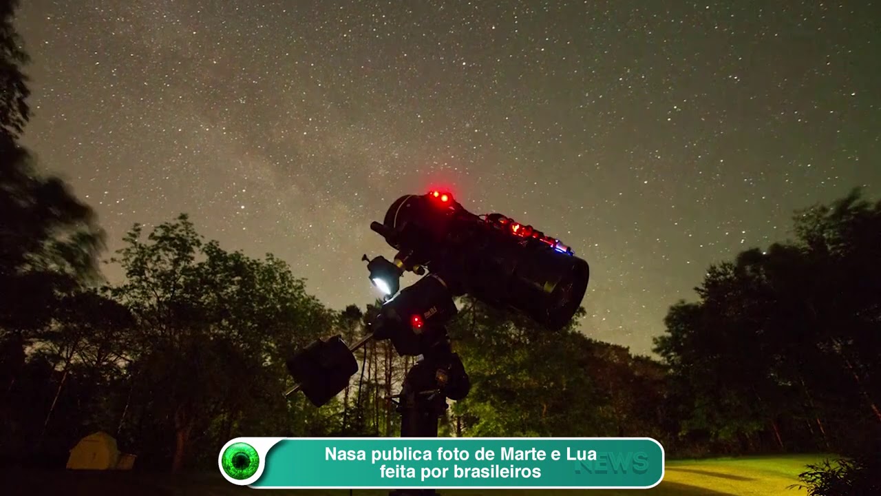 Nasa publica foto de Marte e Lua feita por brasileiros